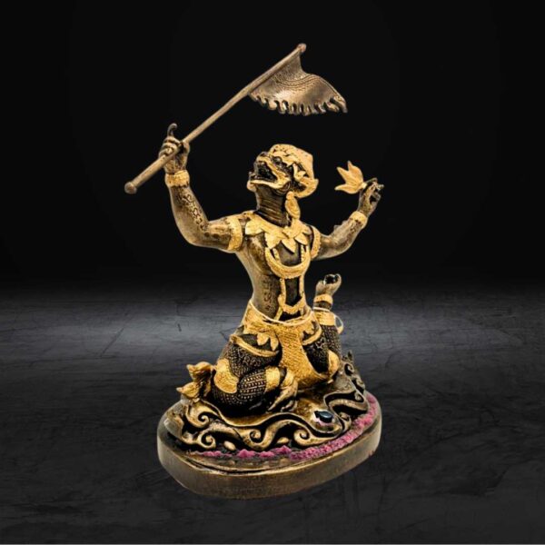 Hanuman Statue with Gemstones: Protective Energies, Strong Presence - Image 2