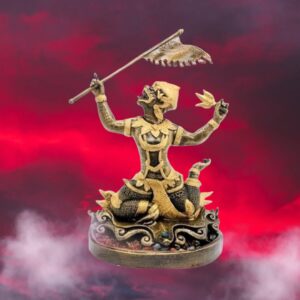 Hanuman Statue with Gemstones: Protective Energies, Strong Presence