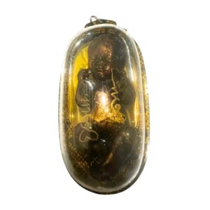 Celestial Guardian Prai Kuman Amulet in Sacred Oil