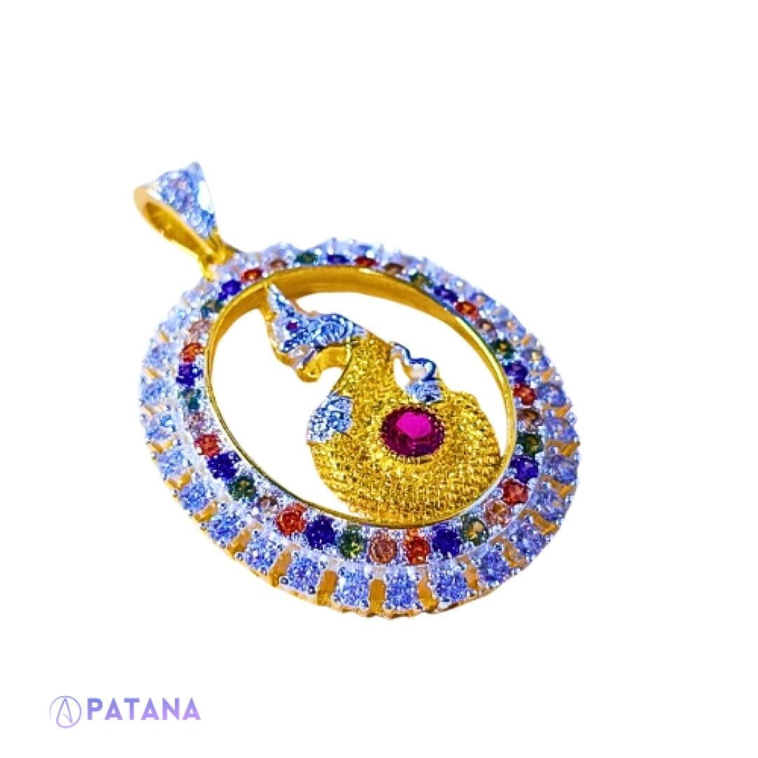 7 Chakra Naga Amulet 24K Gold Plated: Consecrated Imbued With Powerful Energies To Attact Wealth & Protection - Image 2