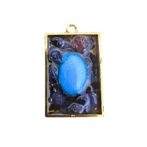 Divine Blue Turquoise, Relics, Rubies, Sapphires Amulet: Strong Wealth & Fortune Accumulation. Extreme Luck & Abundance!