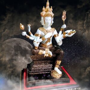 White 4-Faced Buddha Statue: Strong Spiritual Protection, Wealth Enhancer, Luck Changing, Strong Wealth Energy Conduit