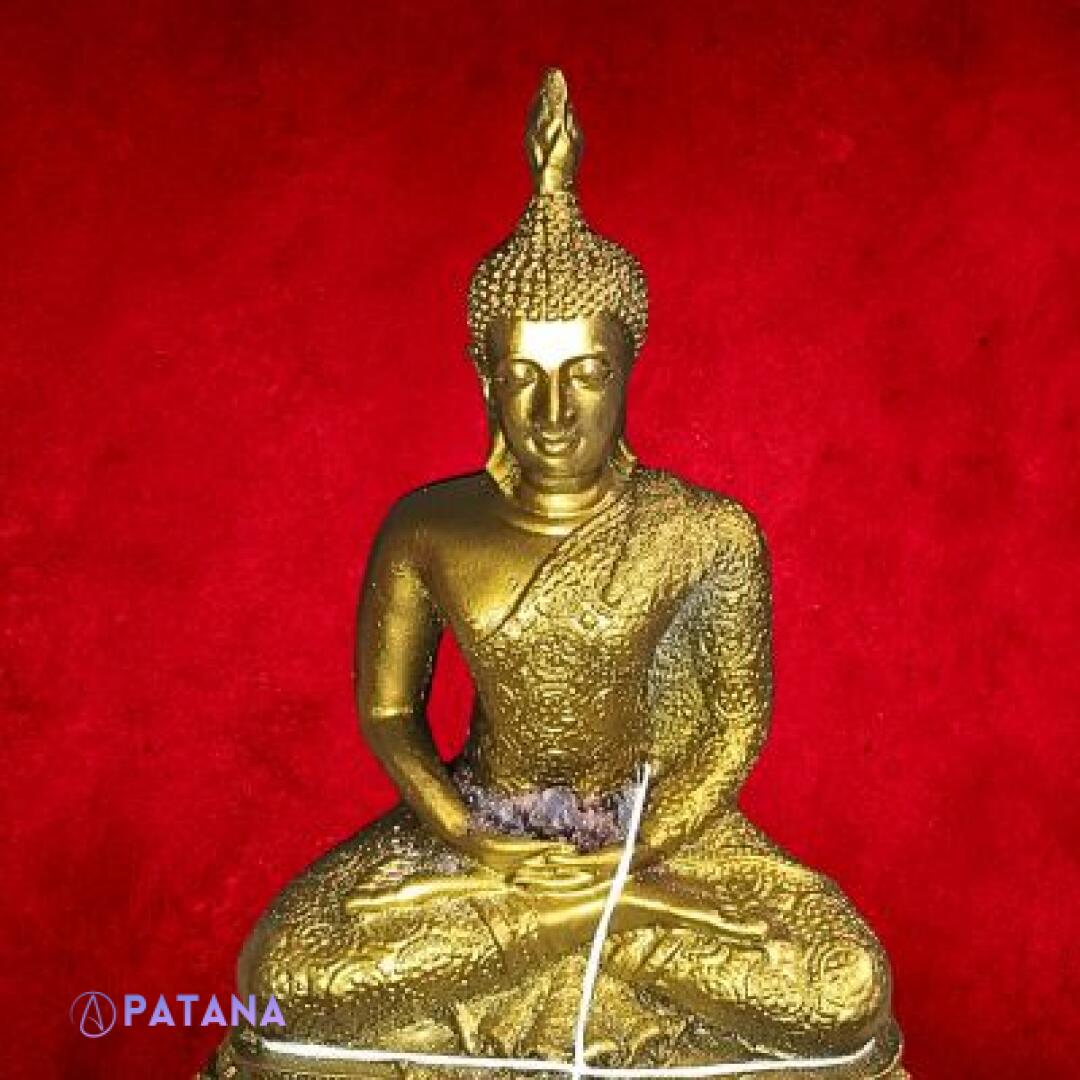 Golden Buddha Statue: Powerful Spiritual Energies Conduit for Your Sacred Space or Home. Cleanses and Enhances Energies At Home - Image 6