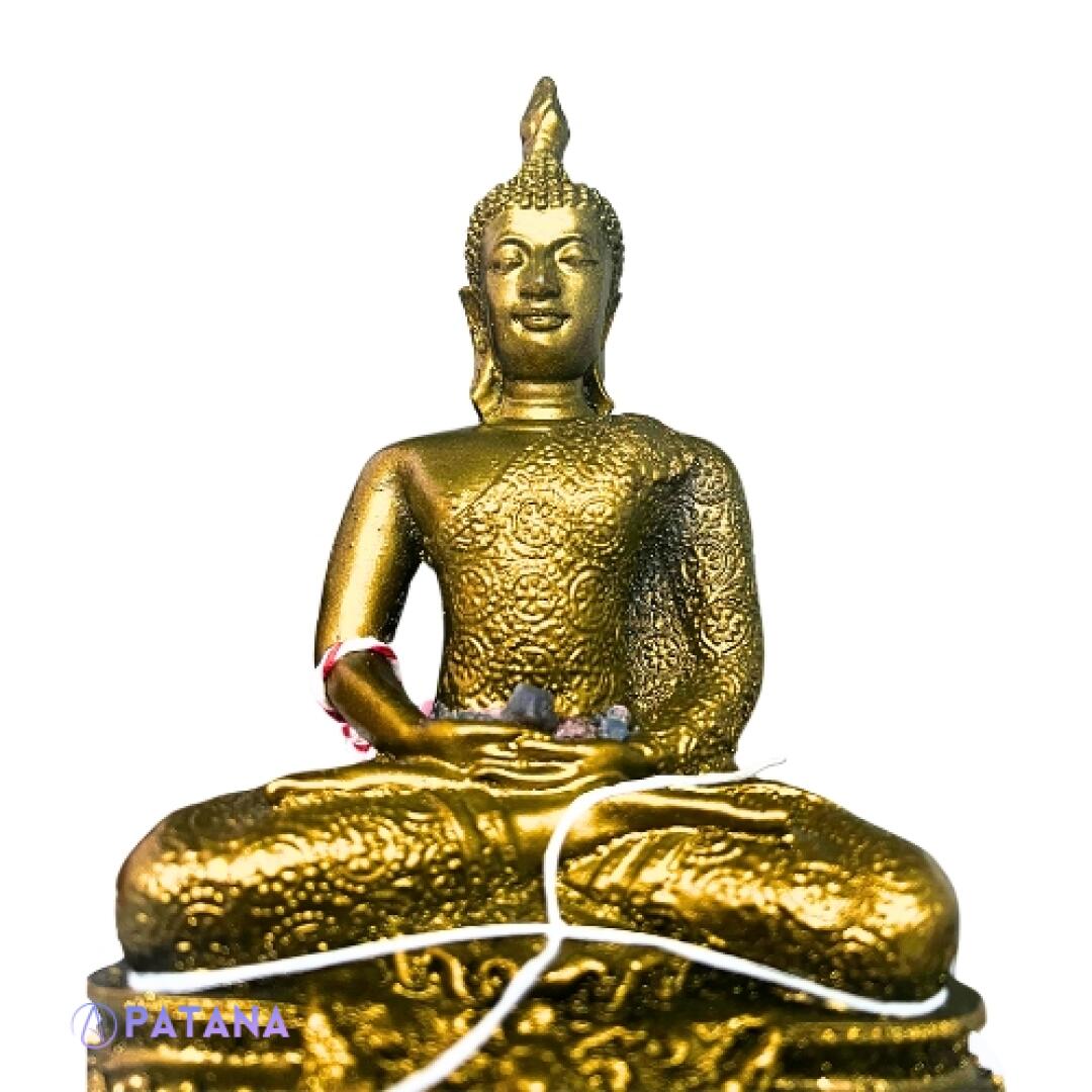 Golden Buddha Statue: Powerful Spiritual Energies Conduit for Your Sacred Space or Home. Cleanses and Enhances Energies At Home - Image 3
