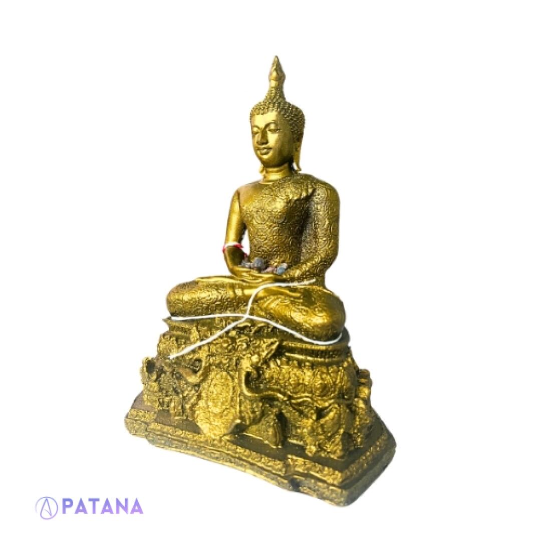 Golden Buddha Statue: Powerful Spiritual Energies Conduit for Your Sacred Space or Home. Cleanses and Enhances Energies At Home - Image 4