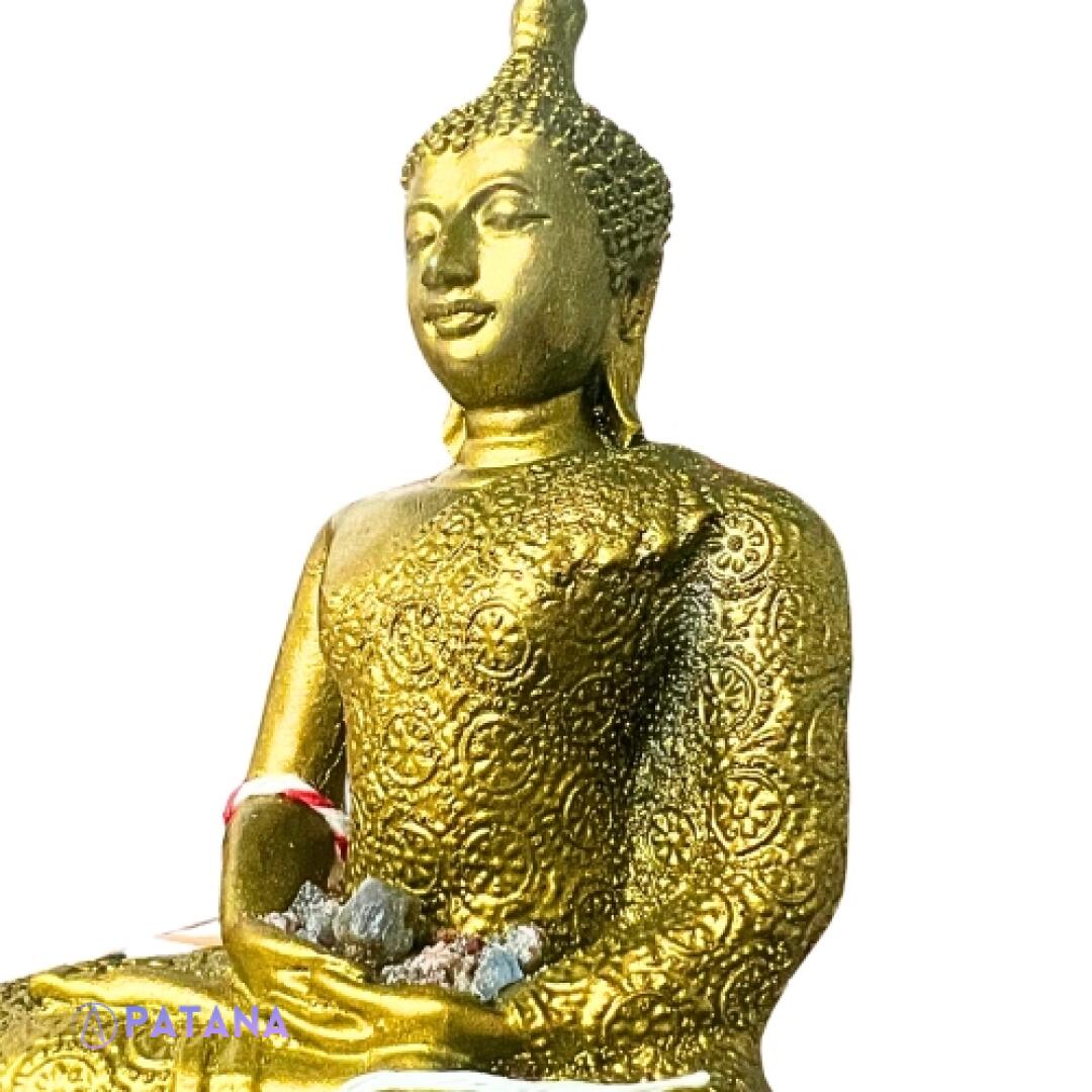 Golden Buddha Statue: Powerful Spiritual Energies Conduit for Your Sacred Space or Home. Cleanses and Enhances Energies At Home - Image 5