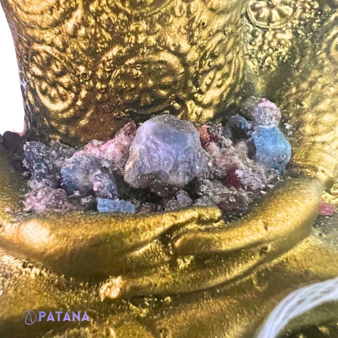 Golden Buddha Statue: Powerful Spiritual Energies Conduit for Your Sacred Space or Home. Cleanses and Enhances Energies At Home - Image 2
