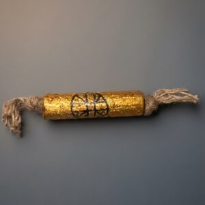 Rare Master-Consecrated Gold-Leaf Solid Bamboo Takrut: 10-Year 108 Sacred Herb Immersion (#0189)