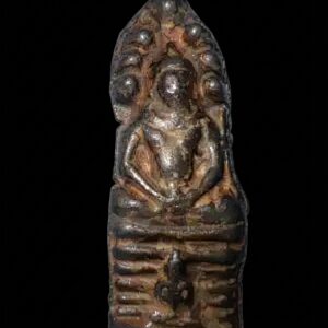 1960s Consecrated Sacred Metal Phra Nakprok: 7-Headed Naga Maha-Ut Amulet